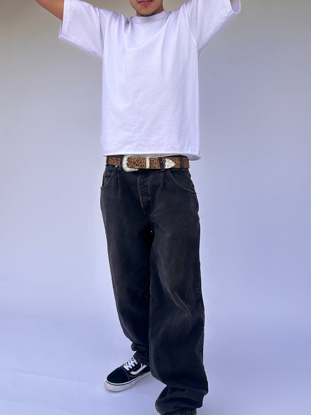 Cheetah Print Cow Hide Belt